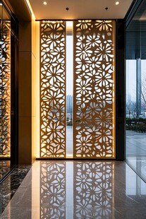 精致镂空屏风 尽显高雅格调