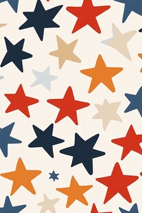 多彩星星图案背景设计