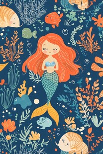 梦幻美人鱼的海底世界