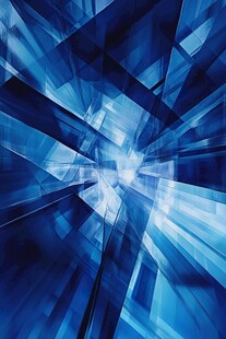 蓝色科技感几何抽象背景