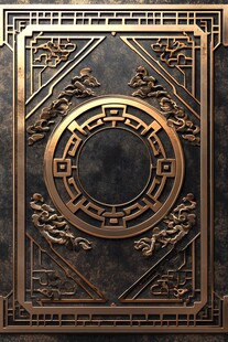 中式金属雕花装饰图案