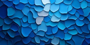 蓝色立体鳞片质感背景图