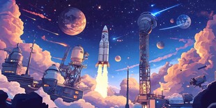 梦幻星际航天基地场景