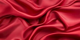 红色绸缎纹理特写