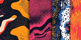 多彩抽象图案纹理集合