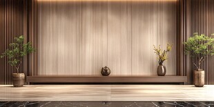 日式简约风木质装饰空间