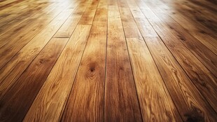 光泽木质地板特写