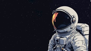 太空中的孤独宇航员