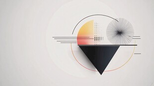 简约几何抽象艺术图形