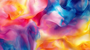 梦幻彩色流体纹理图案