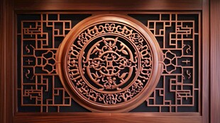 中式木雕窗棂 古典雅致