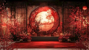 中式浪漫婚礼场景布置