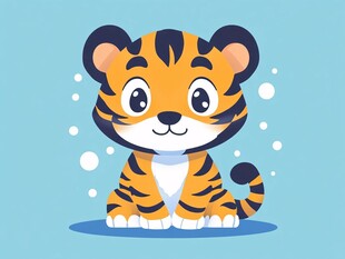 可爱小老虎卡通形象