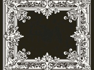 欧式复古花纹边框图案