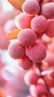 鲜嫩多汁的诱人红杨梅