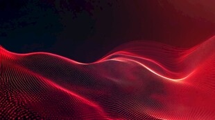 红色动感线条科技风背景