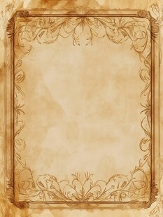 复古花纹边框背景图