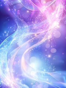 梦幻炫彩流动光影背景图