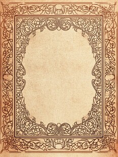 复古花纹边框装饰图案