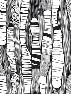 黑白线条抽象图案纹理