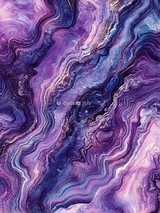 梦幻紫蓝流体纹理图案