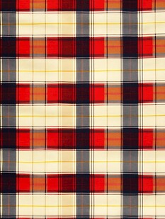 多彩格子图案布料纹理