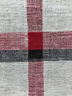 格子纹理布料特写