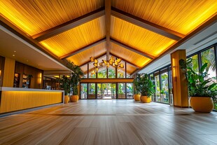 豪华大气的酒店大堂空间