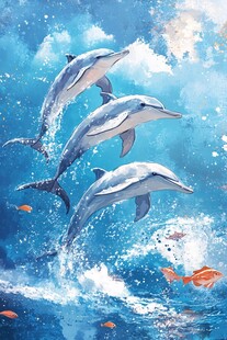 跃动海豚的梦幻海洋世界