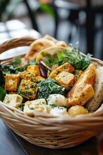 美味印度风素食篮