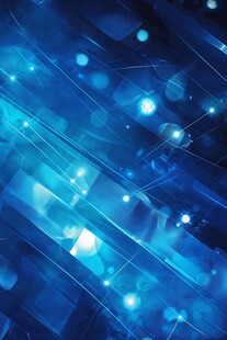 梦幻蓝色科技感抽象背景