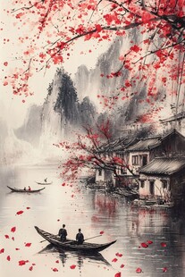 江南水乡 落英缤纷的诗意