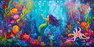 海底美人鱼的奇幻世界