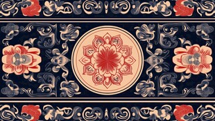 中式古典花纹装饰图案