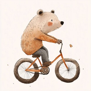 小熊骑车欢乐行