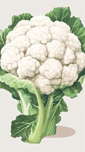 洁白花椰菜 新鲜蔬菜图