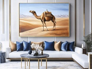 沙漠骆驼装饰画 客厅新景