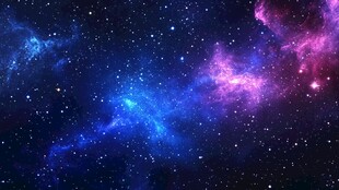 梦幻绚丽的深邃星空