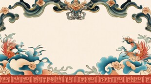 中式古典边框装饰图案