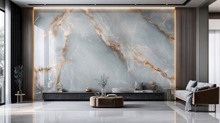 现代简约大理石客厅背景墙