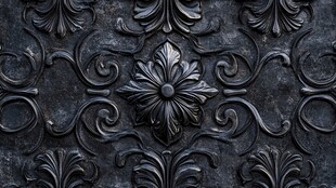 复古金属雕花装饰纹理