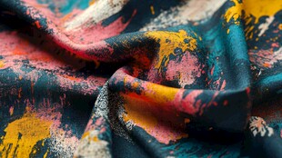 多彩抽象印花布料纹理