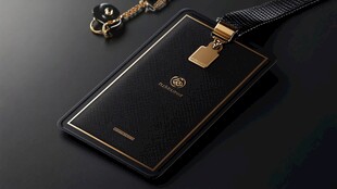 奢华黑金手机挂饰组合