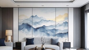 中式山水风客厅雅致空间