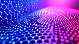 梦幻科技感六边形点阵背景