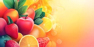 缤纷水果盛宴 色彩绚丽画面