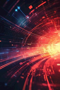 炫彩科技光线抽象背景图