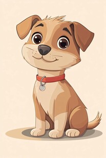 可爱小狗卡通形象