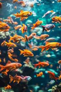 群鱼畅游的梦幻水下世界