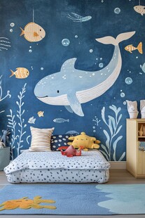 海洋主题儿童房温馨布置